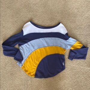 free people colorblock Long Sleeve Top